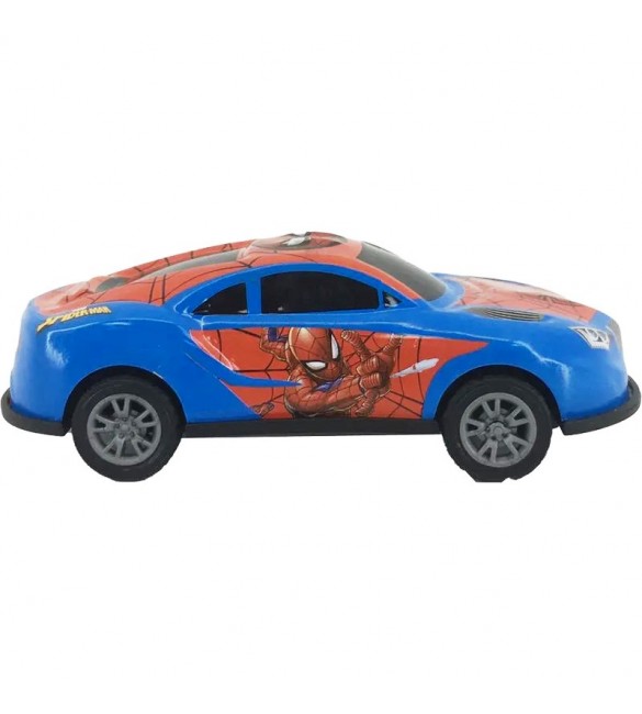 Carrinho spider Man com Fricção de metal Hero Machine Candide